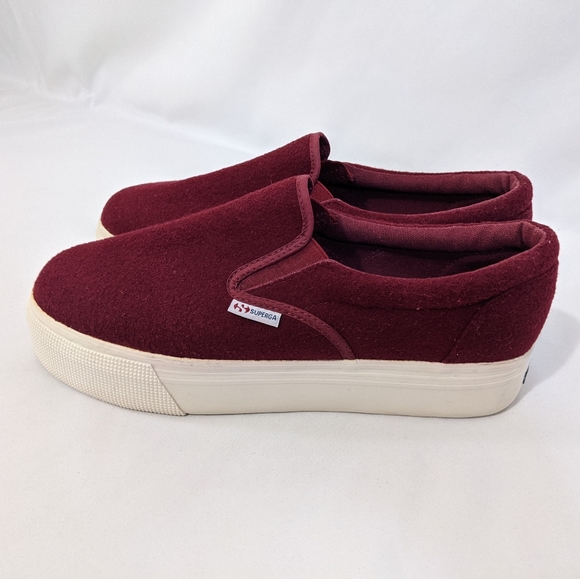 Superga Wool Blend Platforn Slip on Sneakers - Picture 9 of 10